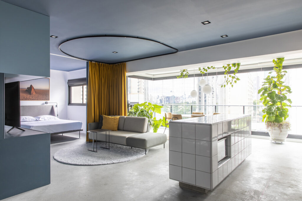Không gian thoáng sáng trong căn hộ 1 phòng ngủ 70 m2 - Ảnh 1